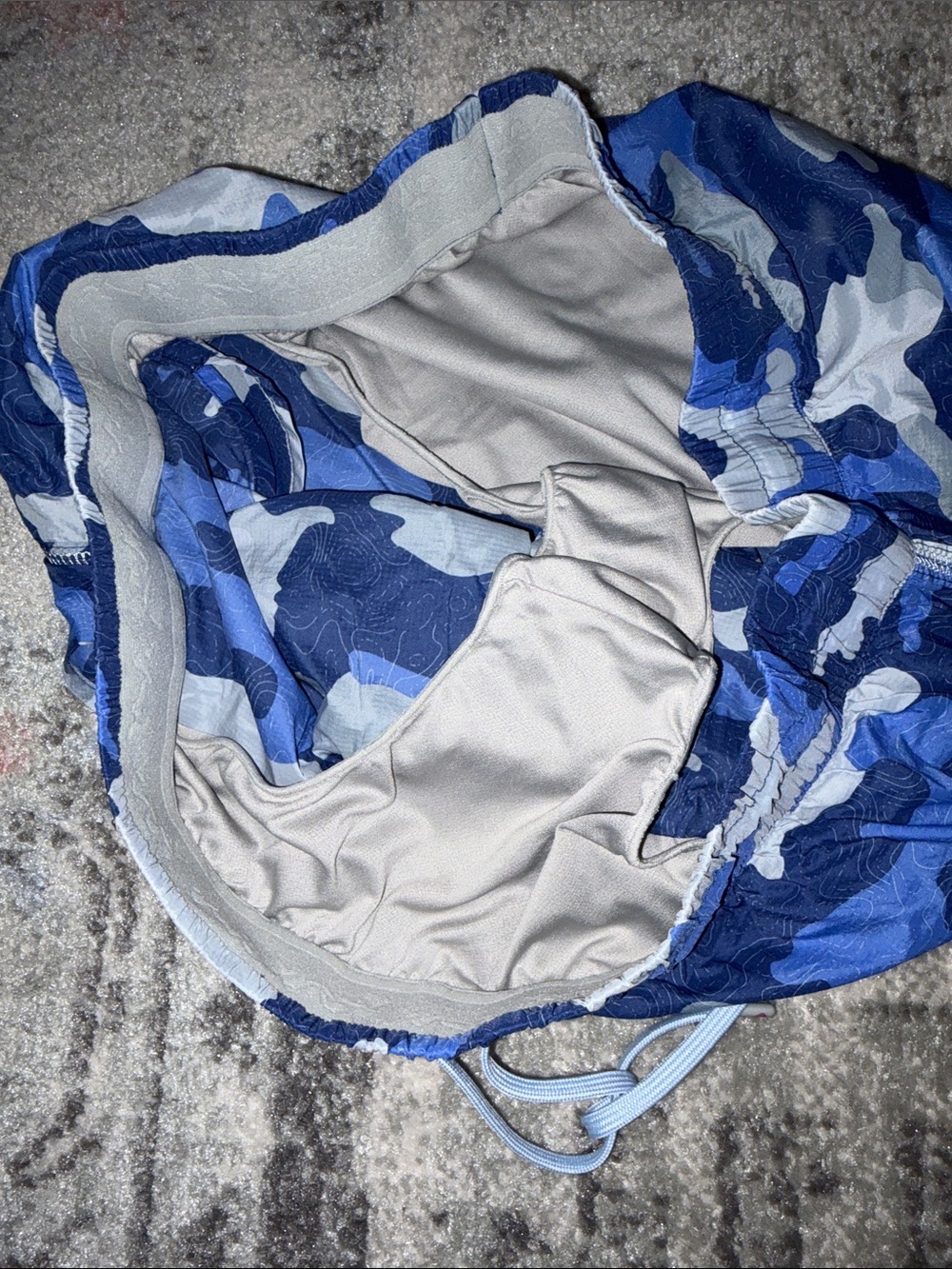 Stio Blue and Gray Camo Athletic Shorts - Picture 4 of 4
